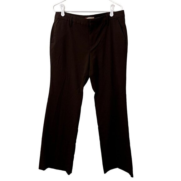 GAP Straight Fit dark brown trousers business casual comfortable classic pants - Picture 1 of 7